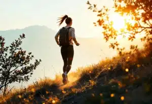 femme en mouvement pour cheminer dans son intériorité.